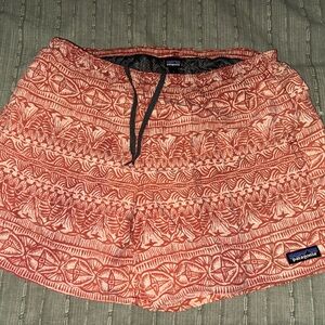 Patagonia Red Patterned Bathing Suit